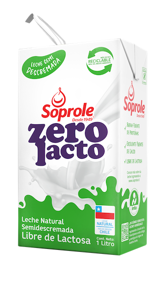 Leche Zerolacto semidescremada 1L